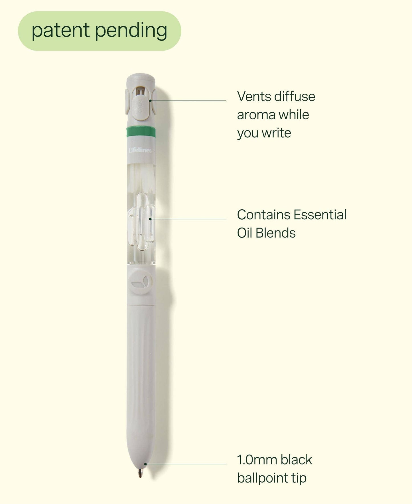 Lifelines Pen Diffuser with Essential Oil Blends - Walk in the Woods