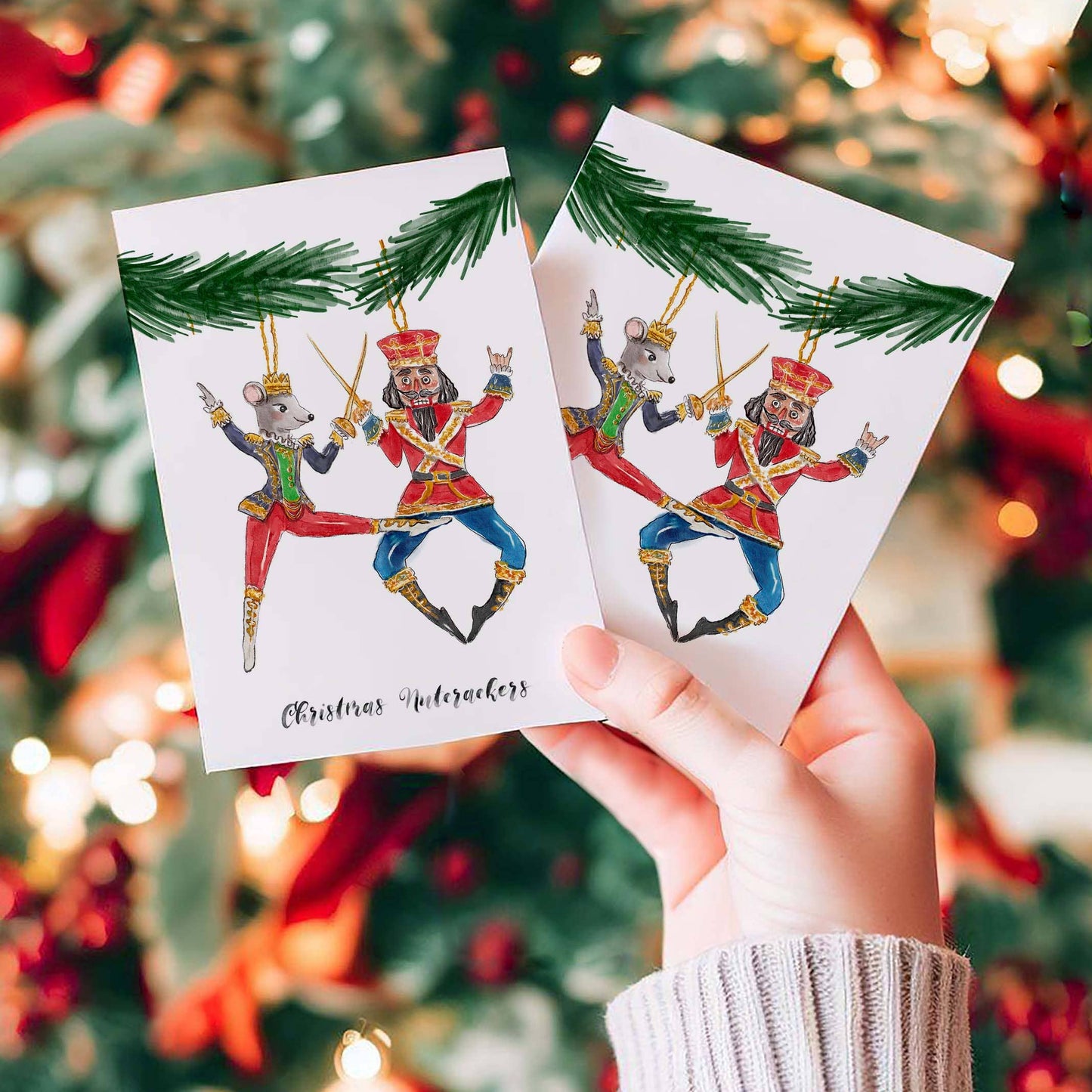 Christmas Nutcracker Ornaments - Funny Christmas Card