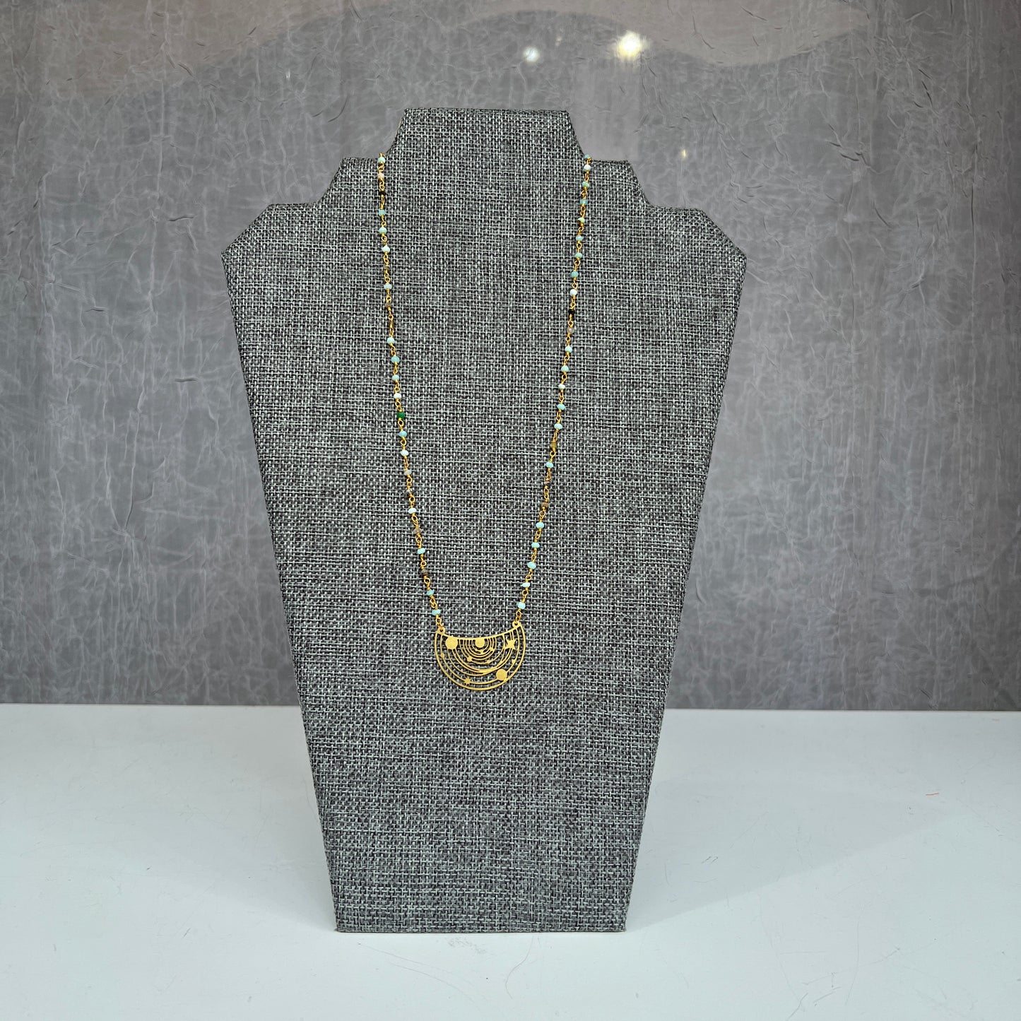 Island of Small Things beaded cosmos necklace