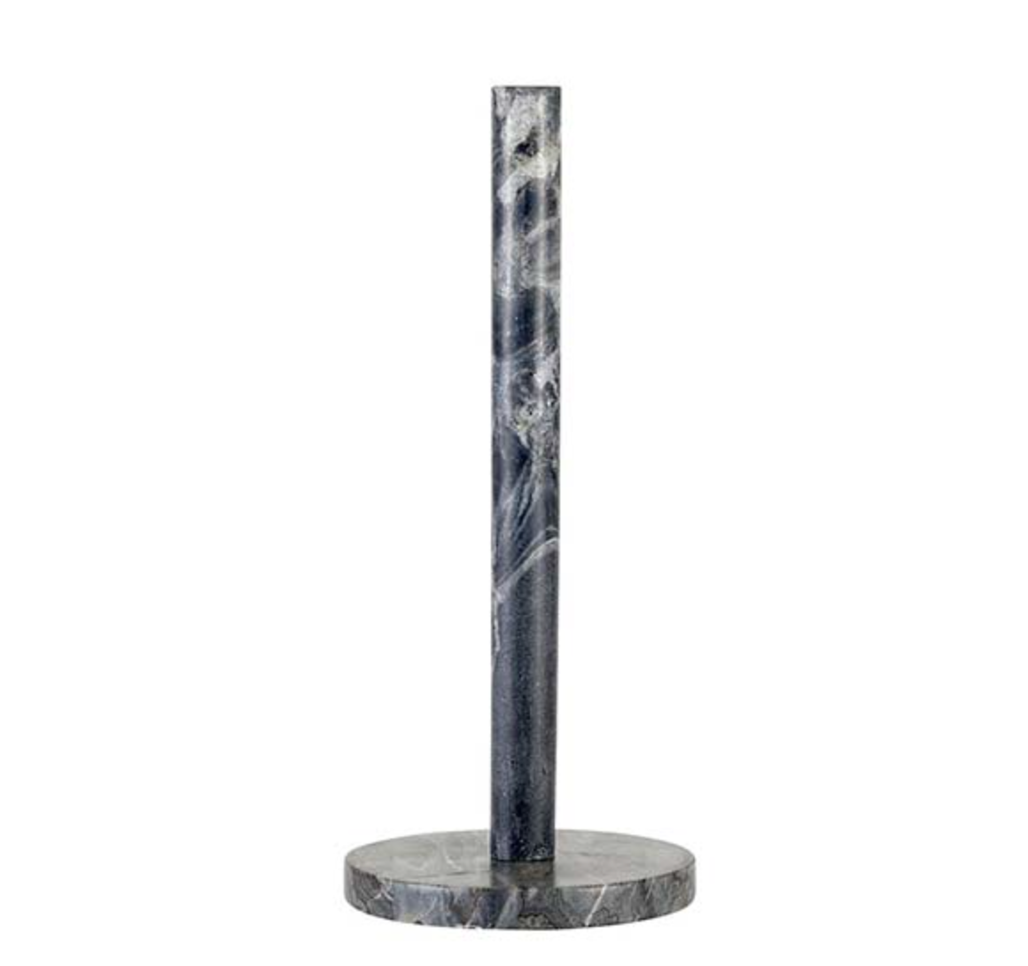 Gray Marble Paper Towel Holder