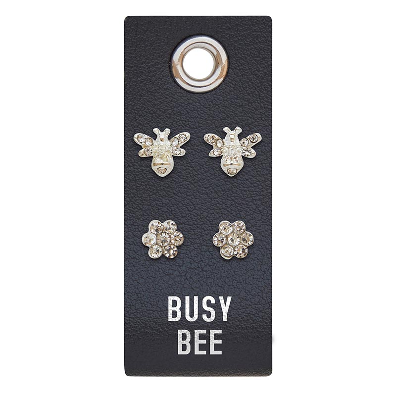 Double Stud Earrings-Busy Bee