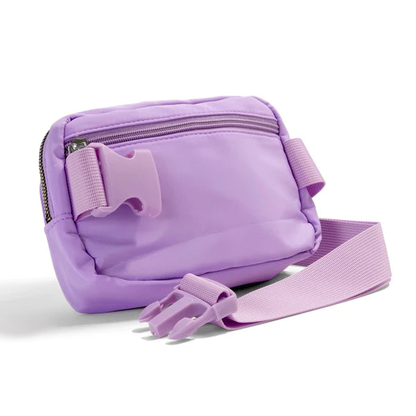 Purple Crazy Neon Crossbody Nylon Belt Bag