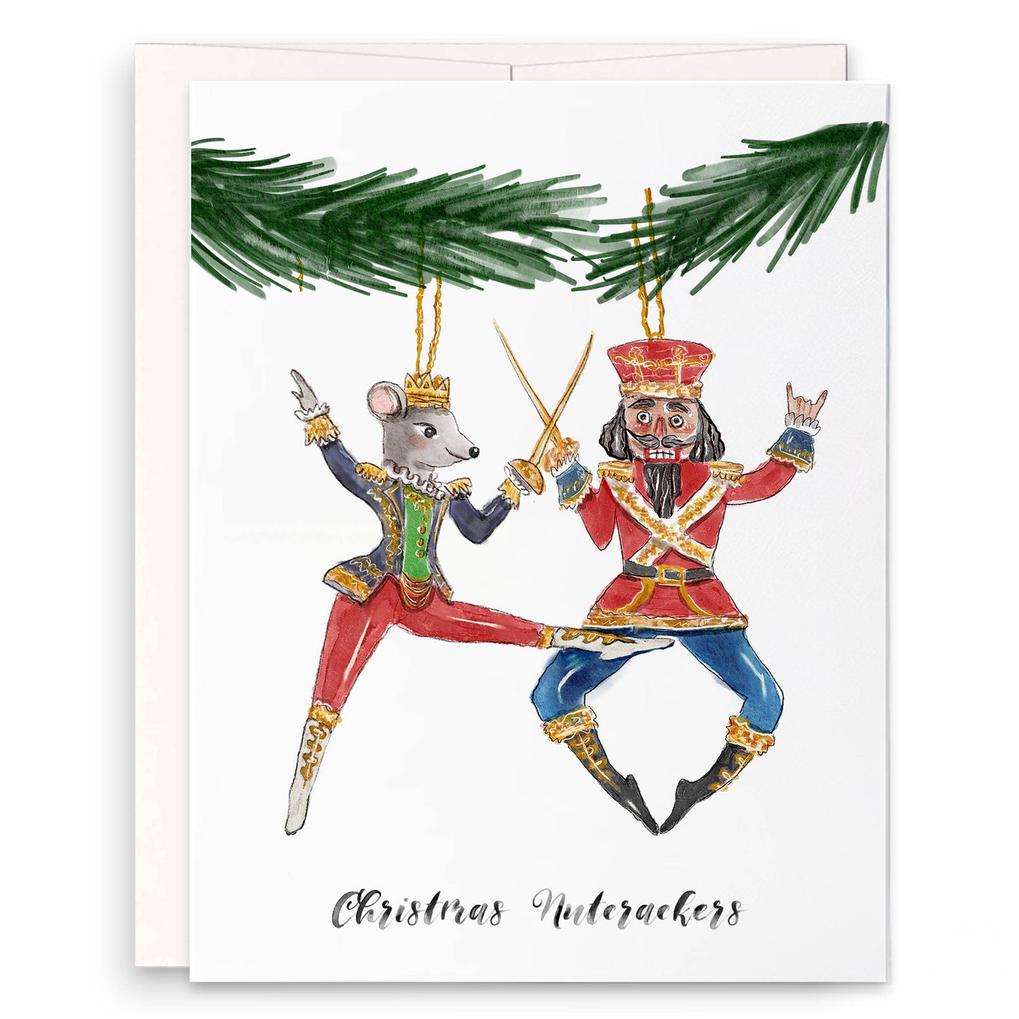 Christmas Nutcracker Ornaments - Funny Christmas Card
