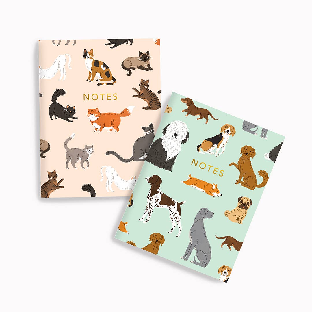 Cats + Dogs Pocket Notebook Set
