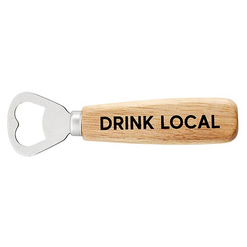 Wood Bottle Opener - Drink Local
