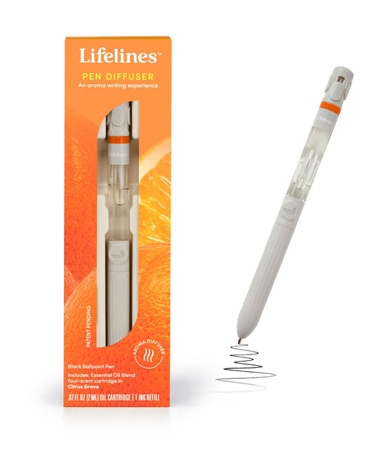 Lifelines Pen Diffuser with  Essential Oil Blends - Citrus